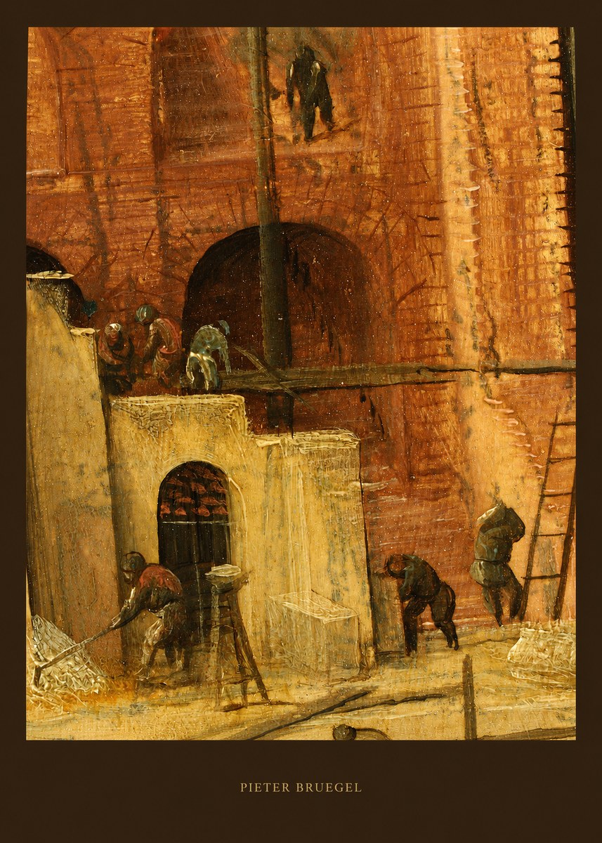Pieter Bruegel The Tower of Babel XVI No6 - Plakat