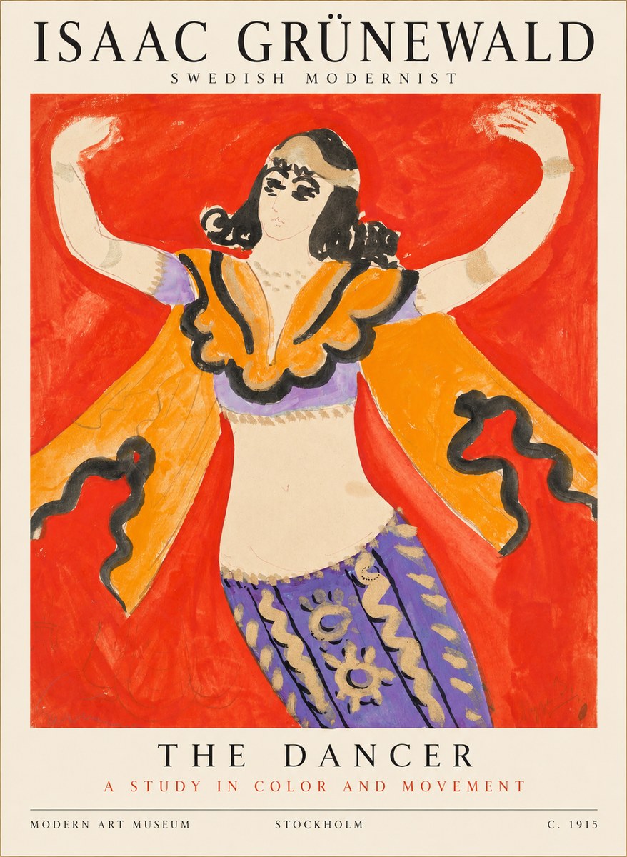 Isaac Grünewald The Dancer I No1 - Plakat