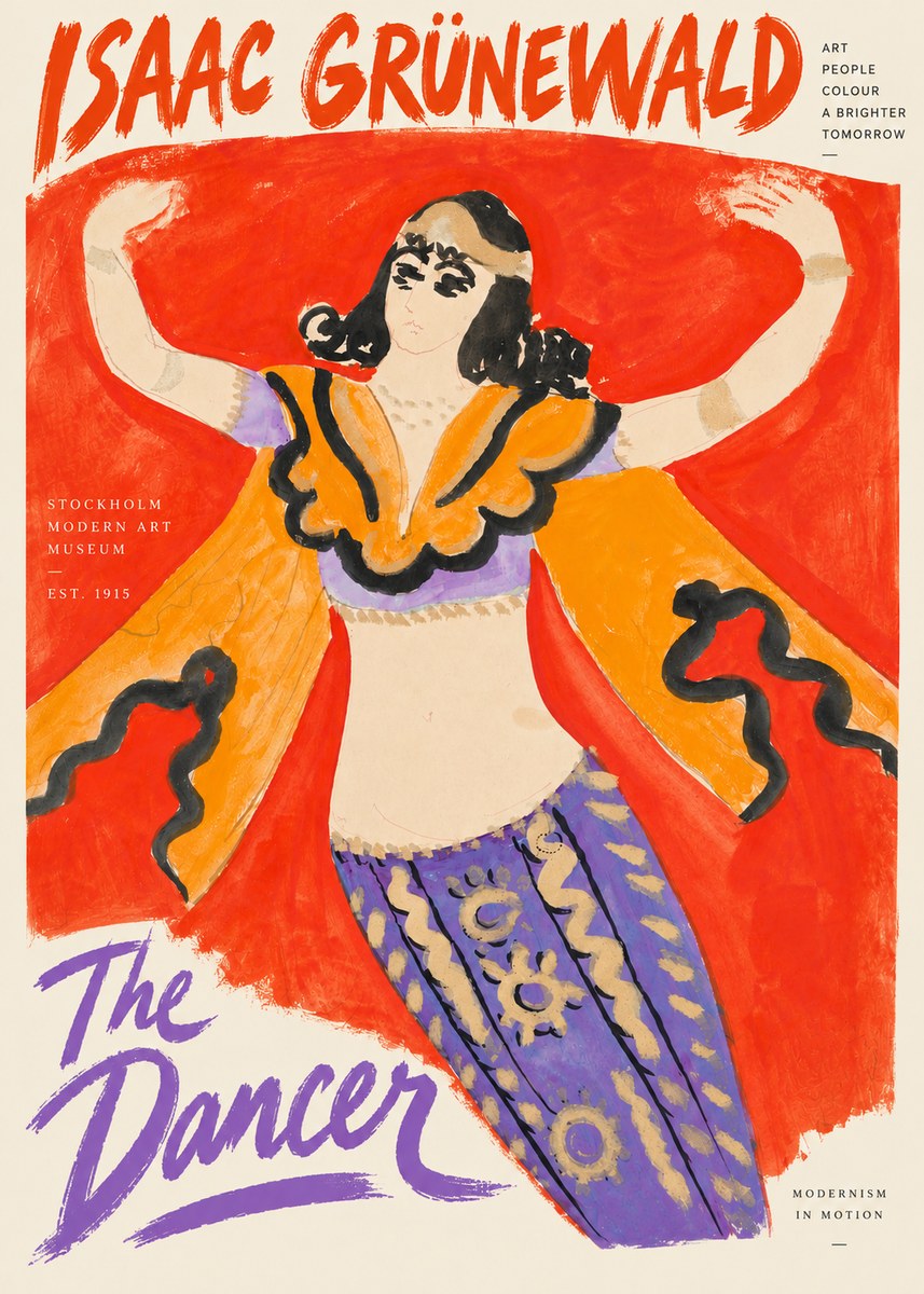 Isaac Grünewald The Dancer I No4 - Plakat