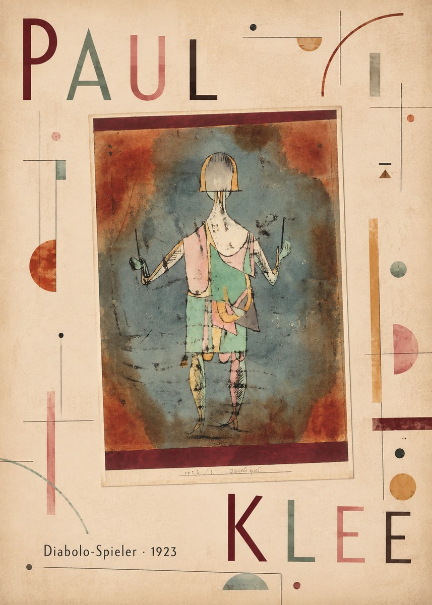 Paul Klee Diabolo-spieler No4 - Plakat