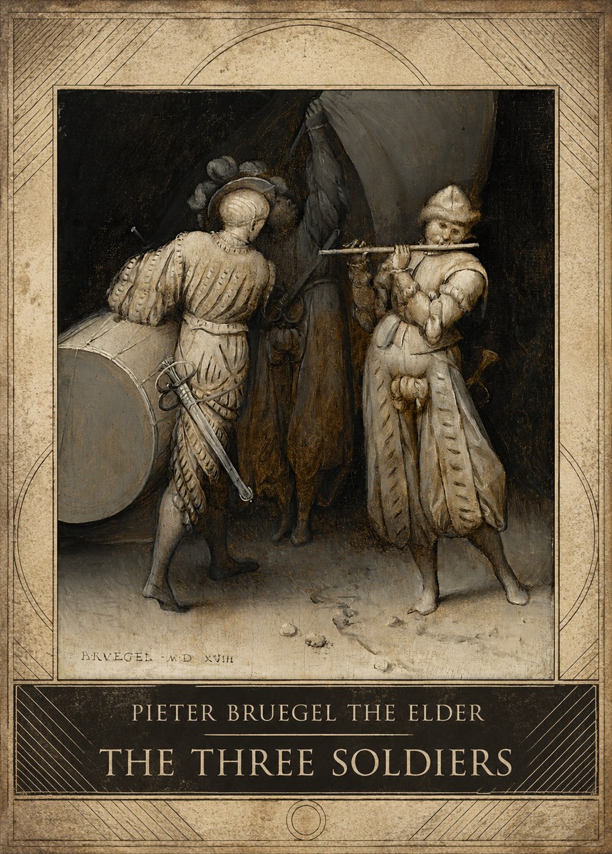 Pieter Bruegel The Three Soldiers No3 - Plakat