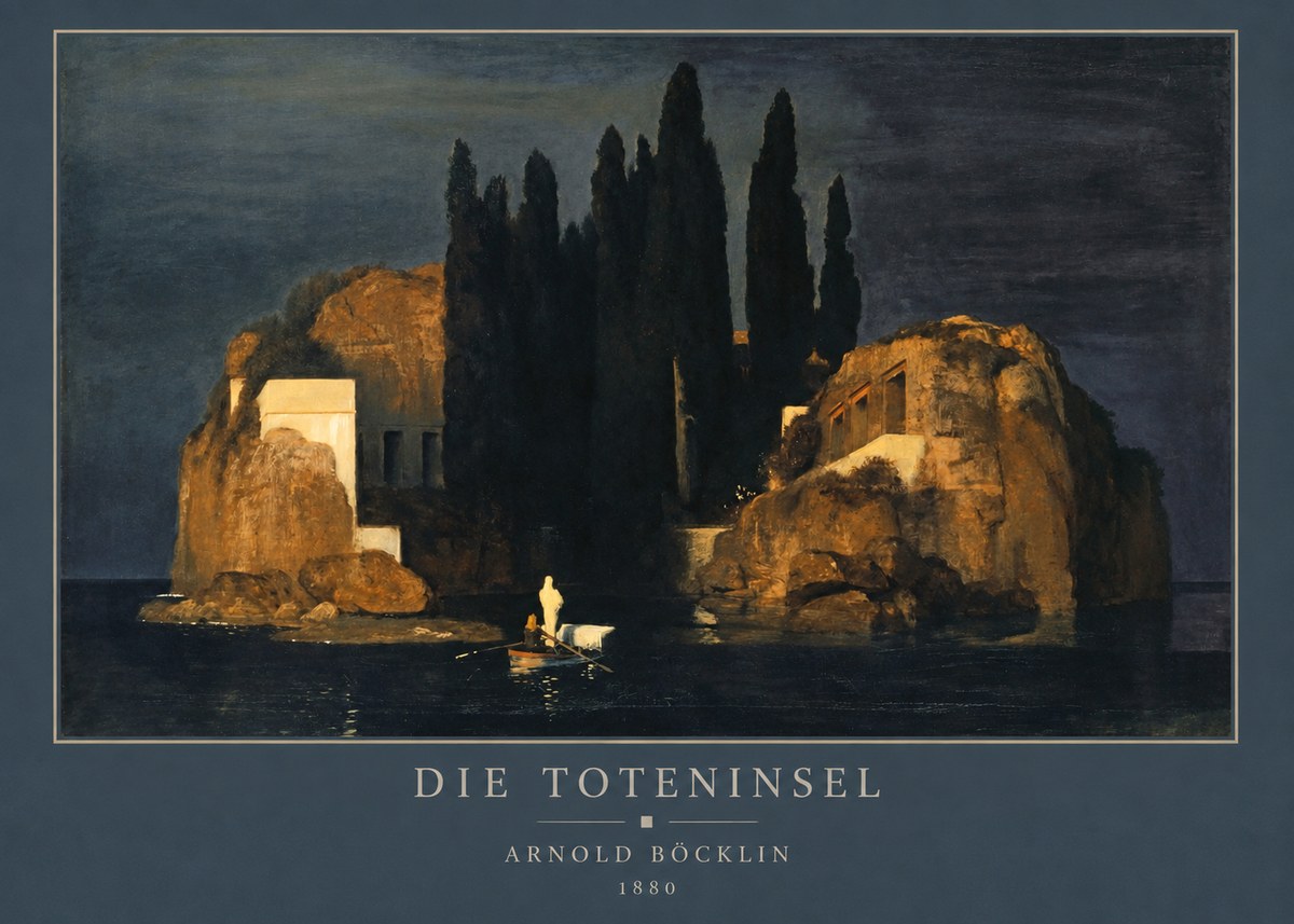 Arnold Böcklin Die Toteninsel VI No3 - Plakat