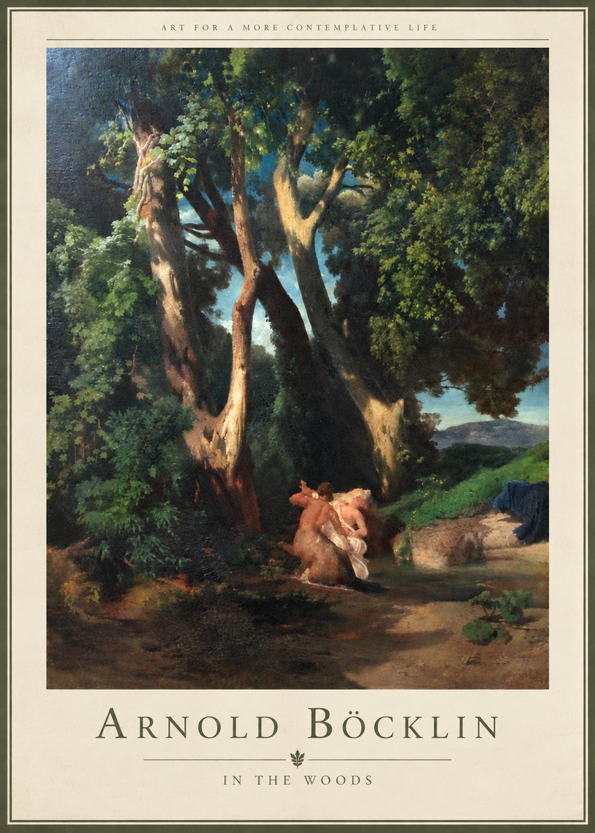 Arnold Böcklin In the Woods No4 - Plakat