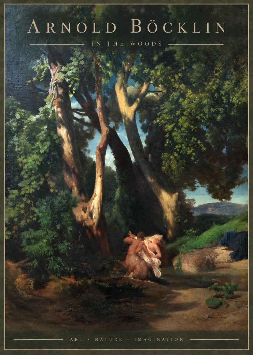 Arnold Böcklin In the Woods No6 - Plakat