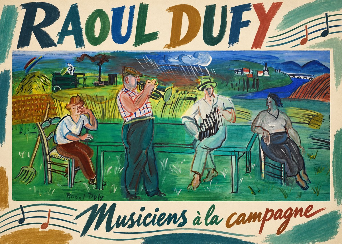 Raoul Dufy Musiciens À La Campagne No3 - Plakat