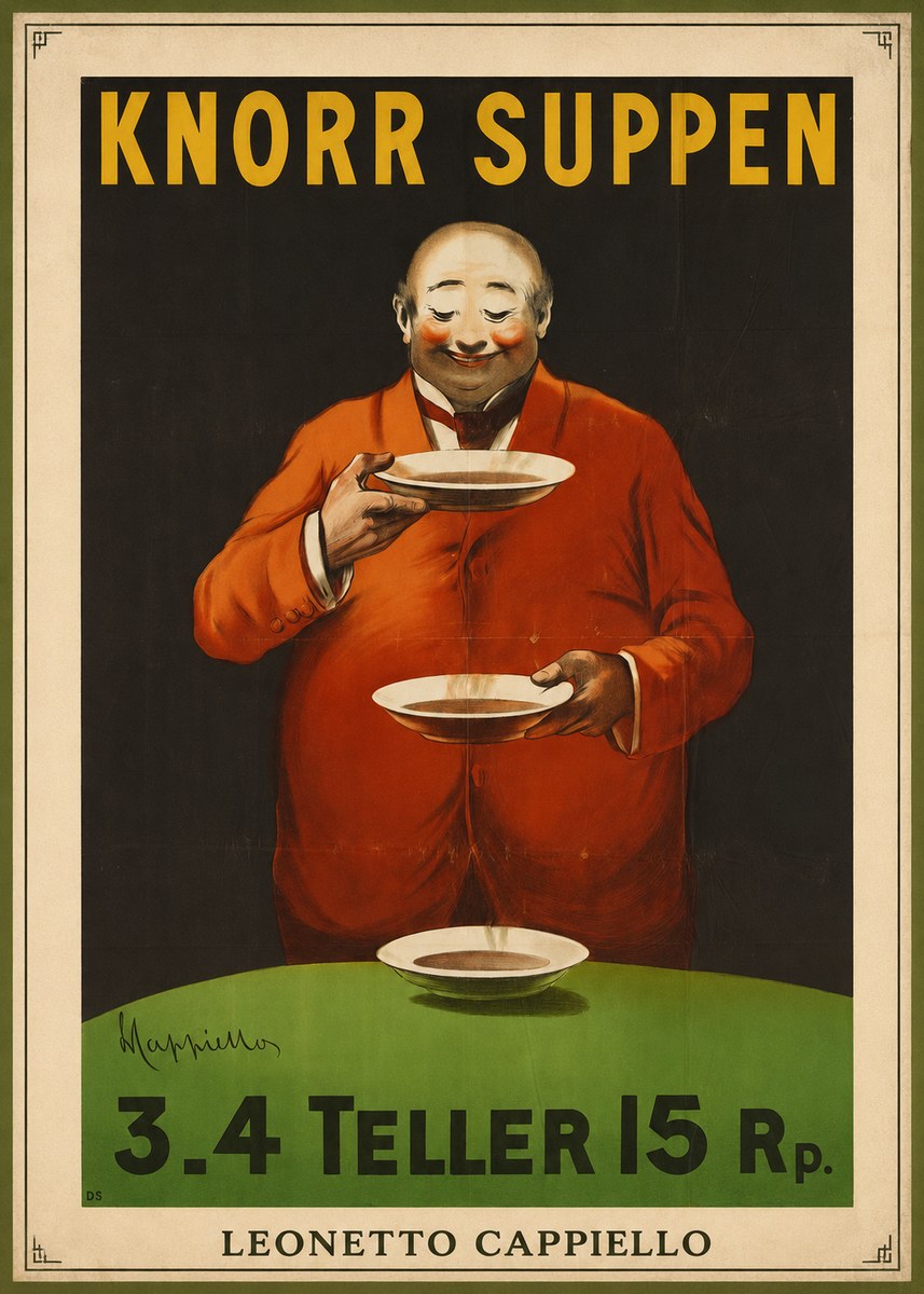 Leonetto Cappiello Knorr Suppen No3 - Plakat