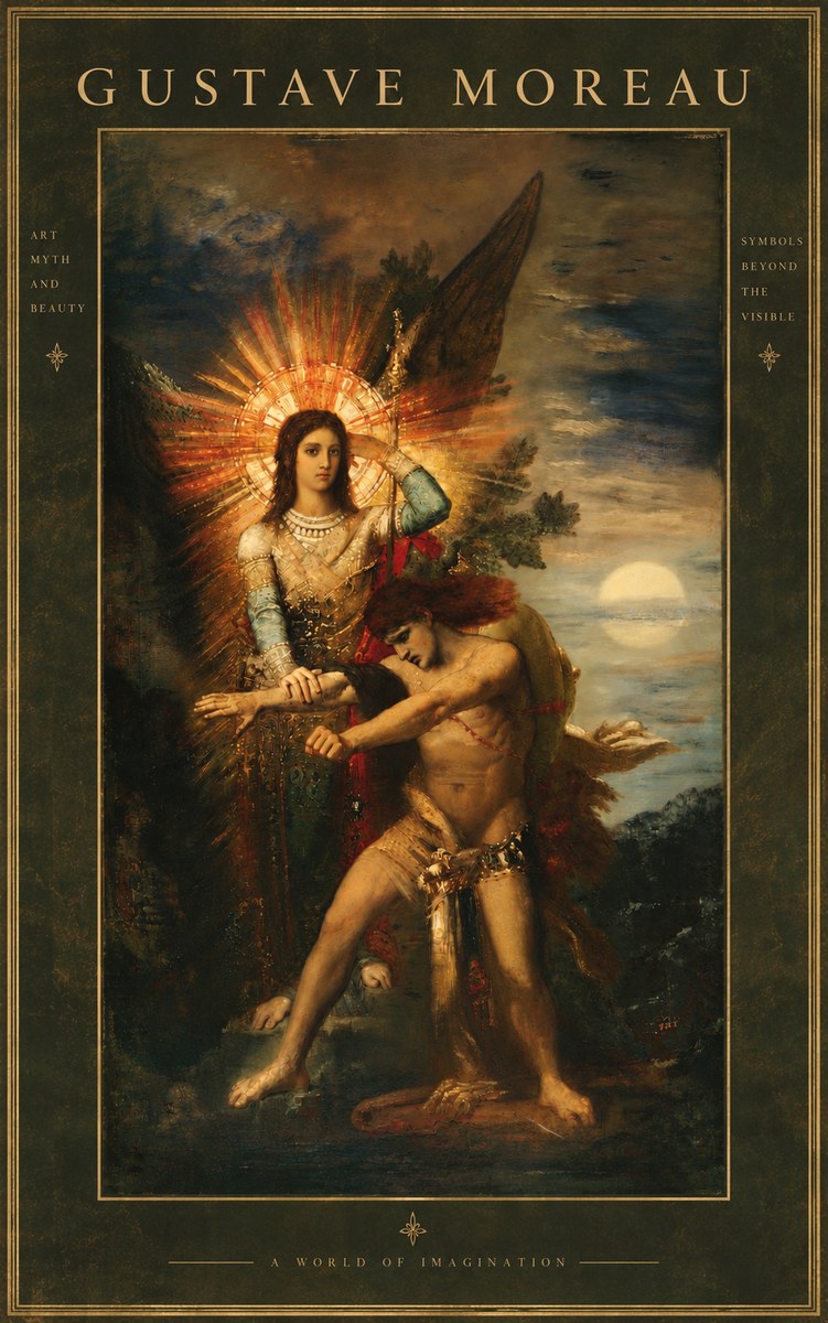 Gustave Moreau The Archangel Michael No4 - Plakat