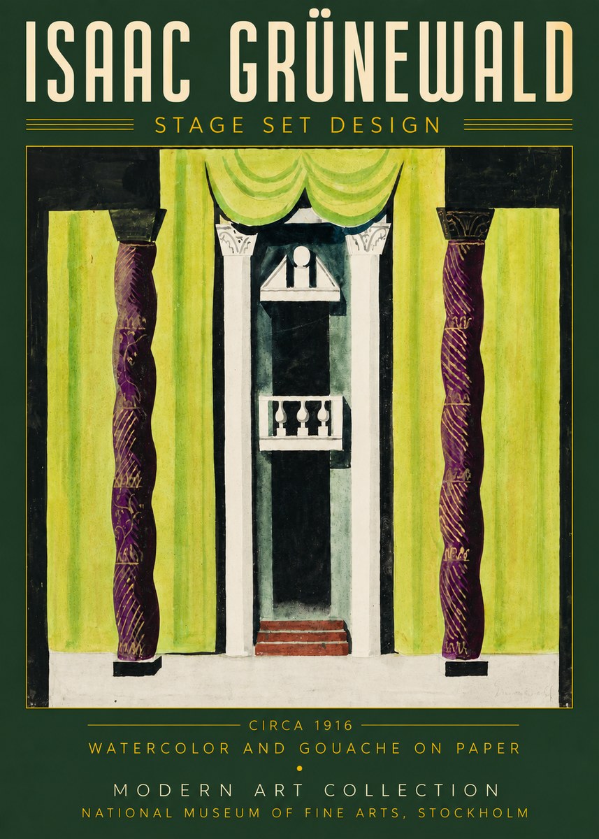 Isaac Grünewald Stage Set Design No4 - Plakat