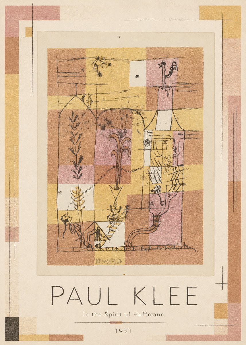 Paul Klee In the Spirit of Hoffmann No1 - Plakat