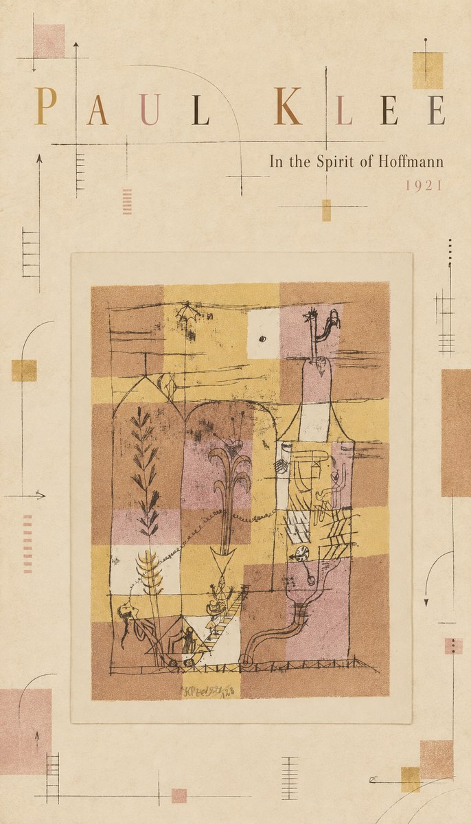 Paul Klee In the Spirit of Hoffmann No4 - Plakat
