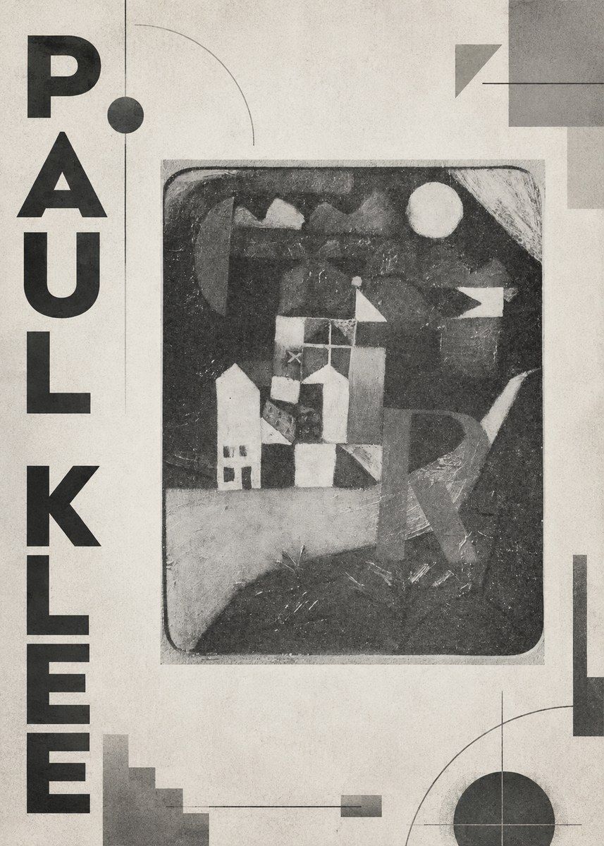 Paul Klee Village in the Mountains No6 - Plakat