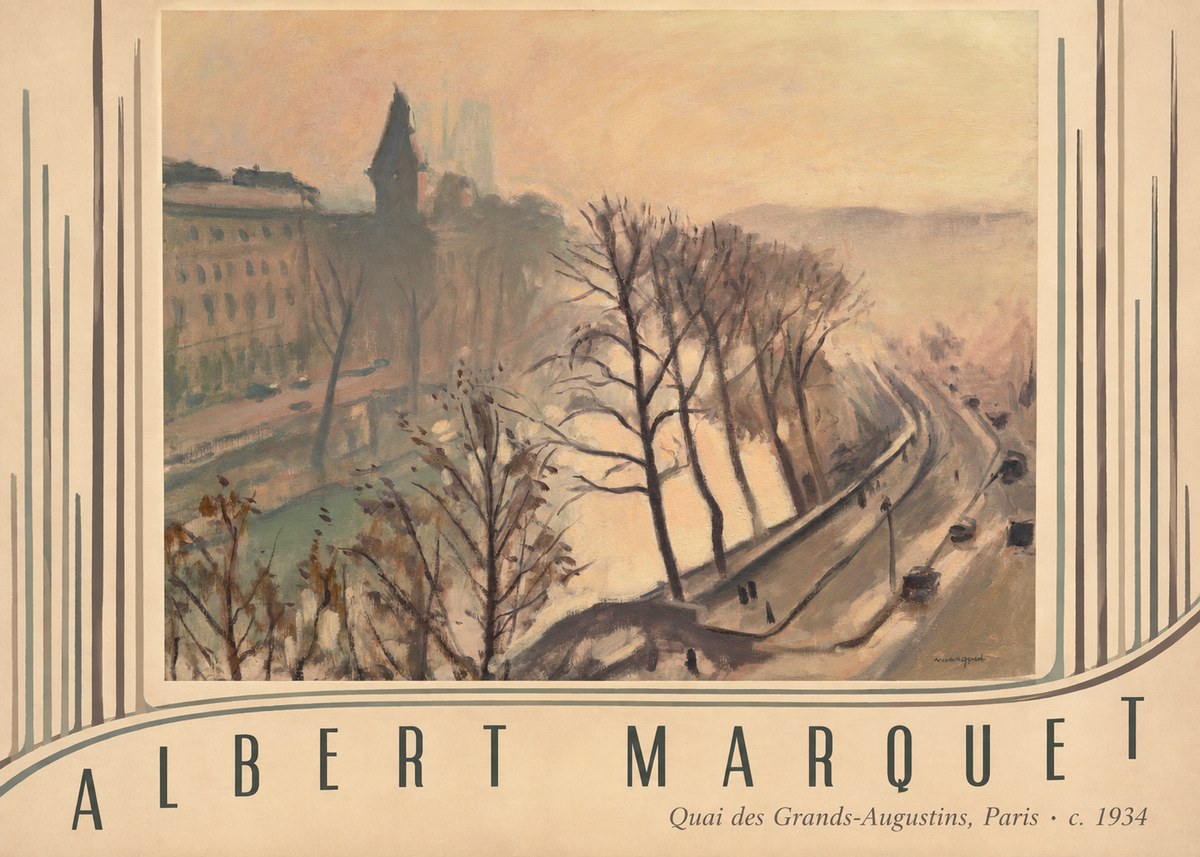 Albert Marquet Quai Des Grands-augustins, Paris · C. 1934 No3 - Plakat