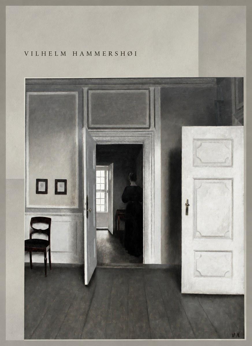Vilhelm Hammershøi Interior with a Woman Seen from Behind No5 - Plakat