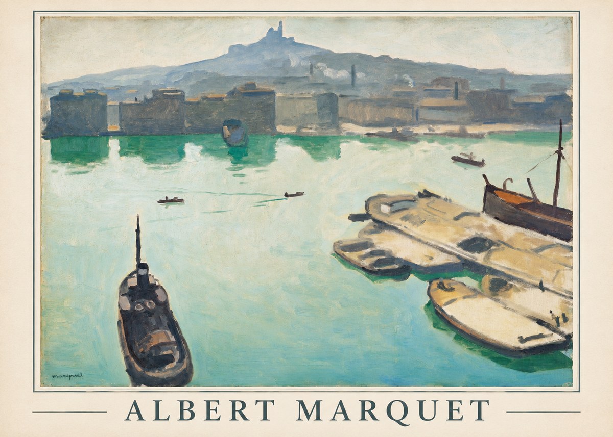 Albert Marquet Port of Marseille No1 - Plakat