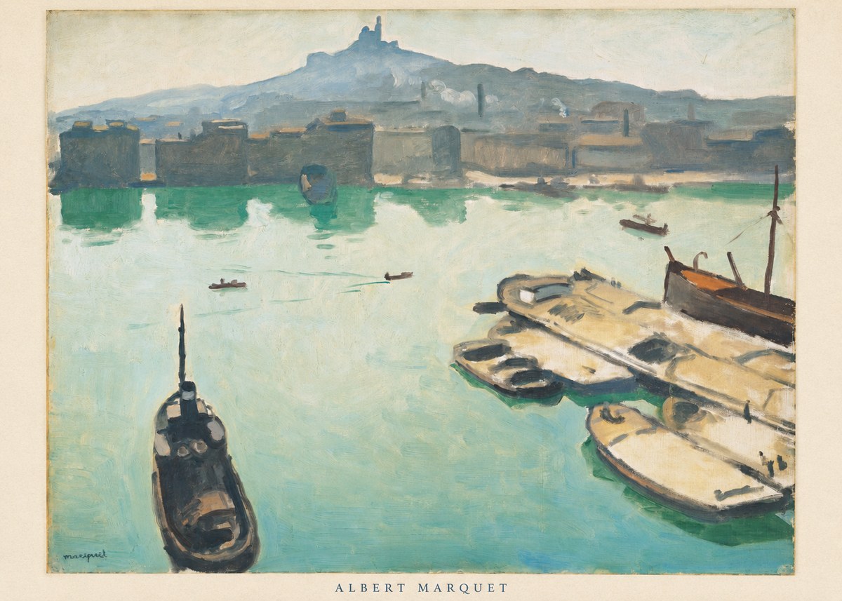Albert Marquet Port of Marseille No6 - Plakat