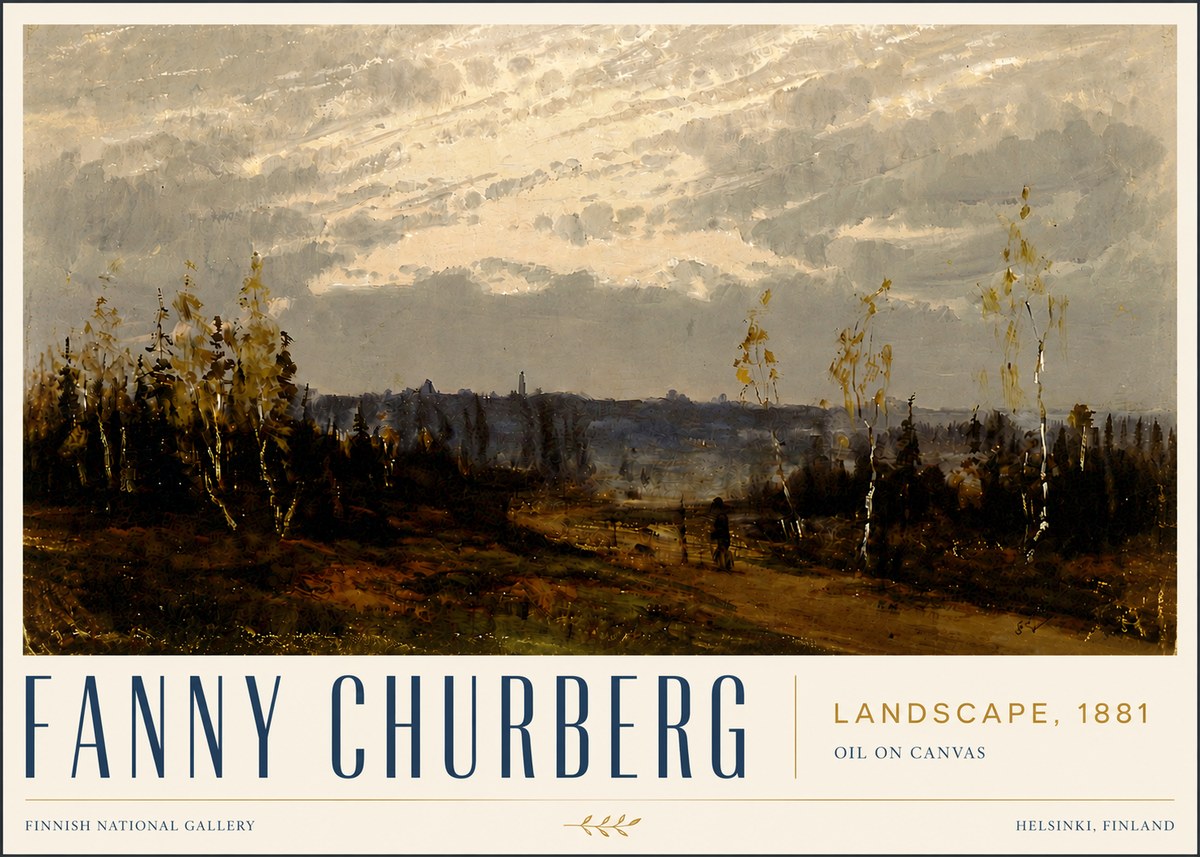Fanny Churberg Landscape No5 - Plakat