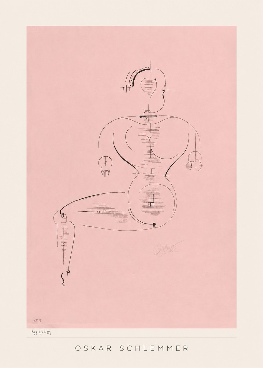 Oskar Schlemmer Figur L 1 No3 - Plakat