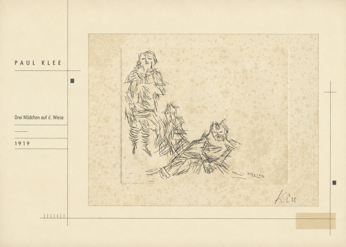 Paul Klee Drei Mädchen Auf D. Wiese No2 - Plakat