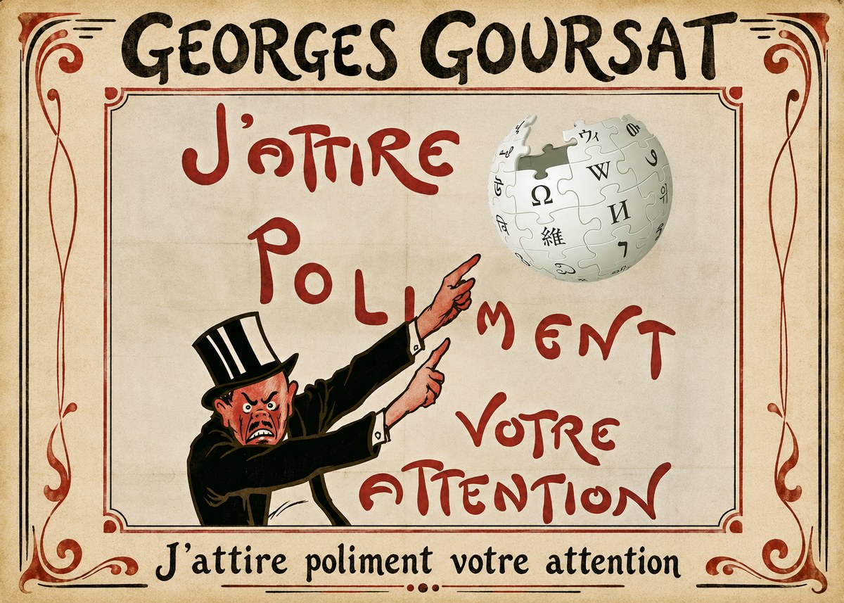 Georges Goursat J'attire Poliment Votre Attention No1 - Plakat