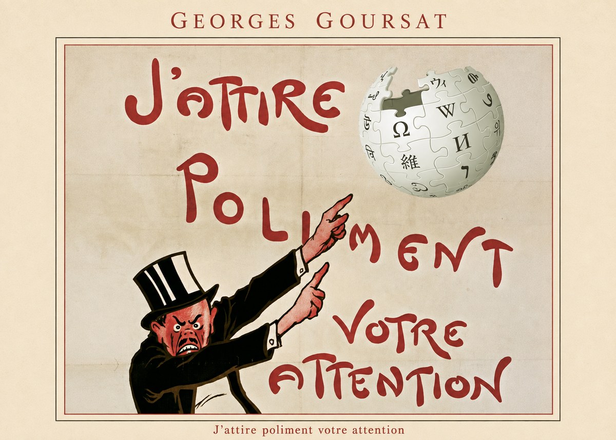 Georges Goursat J'attire Poliment Votre Attention No4 - Plakat