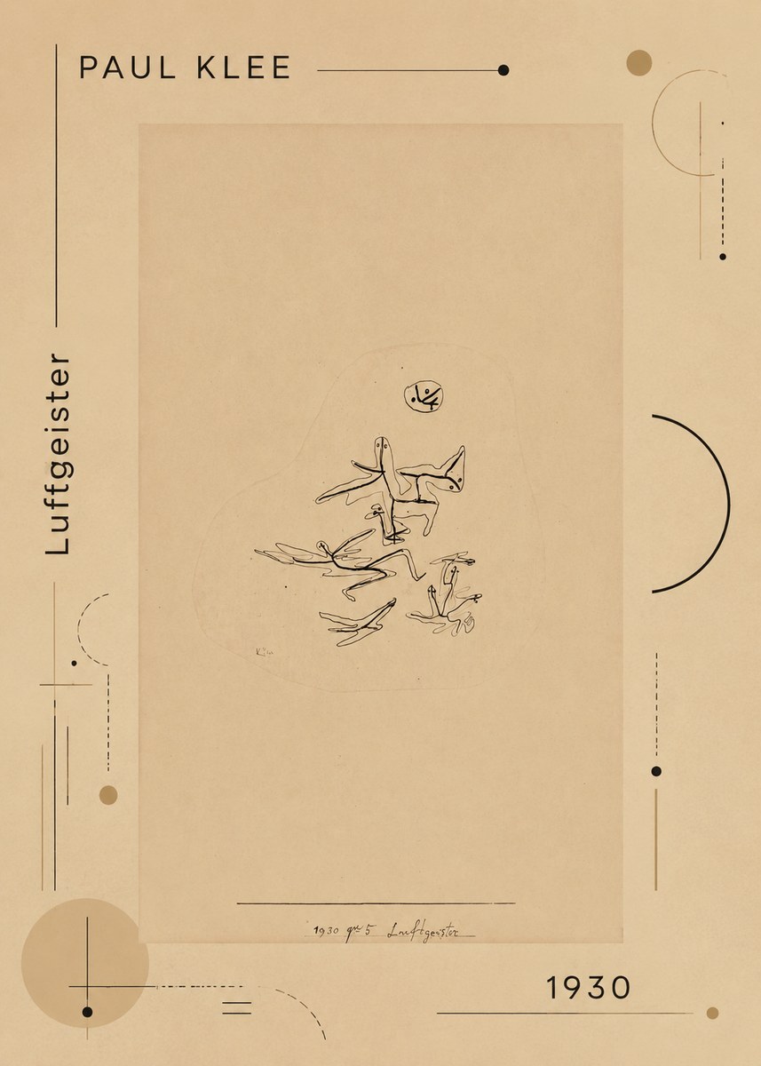 Paul Klee Luftgeister No4 - Plakat