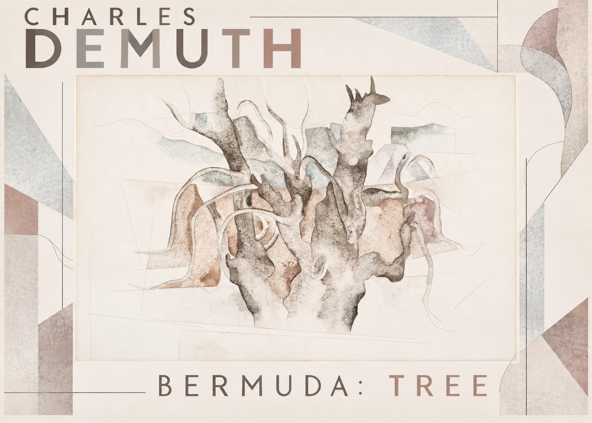 Charles Demuth Bermuda: Tree No6 - Plakat