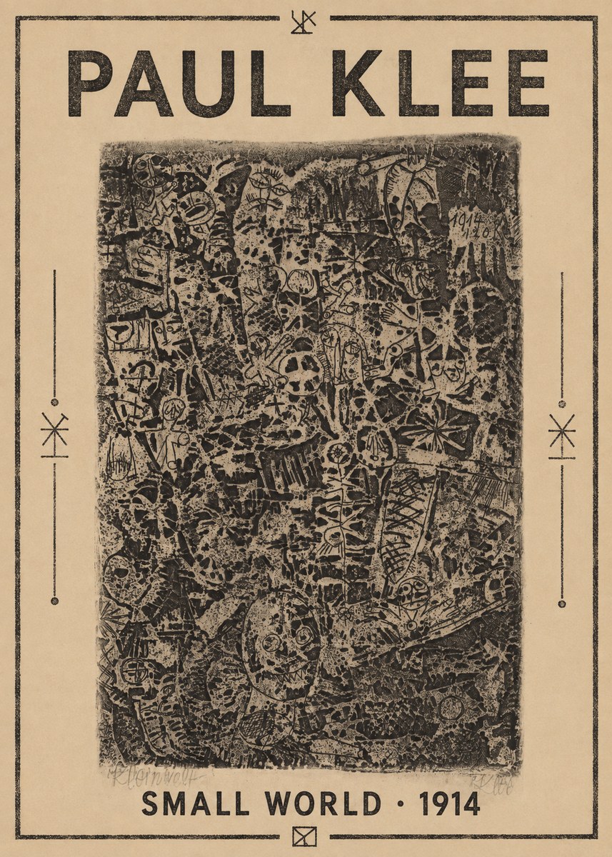 Paul Klee Small World No1 - Plakat