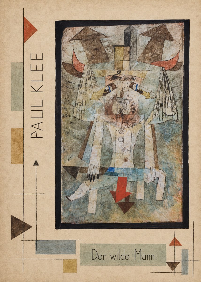 Paul Klee Der Wilde Mann No2 - Plakat