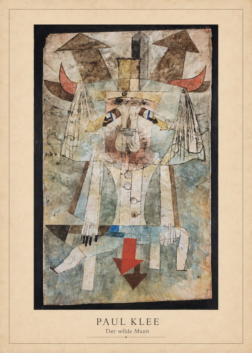 Paul Klee Der Wilde Mann No3 - Plakat