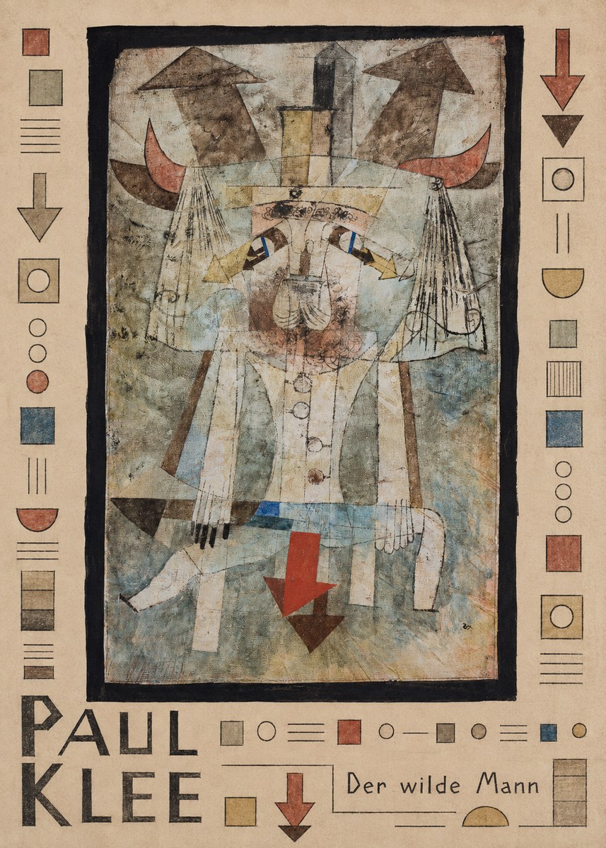 Paul Klee Der Wilde Mann No4 - Plakat