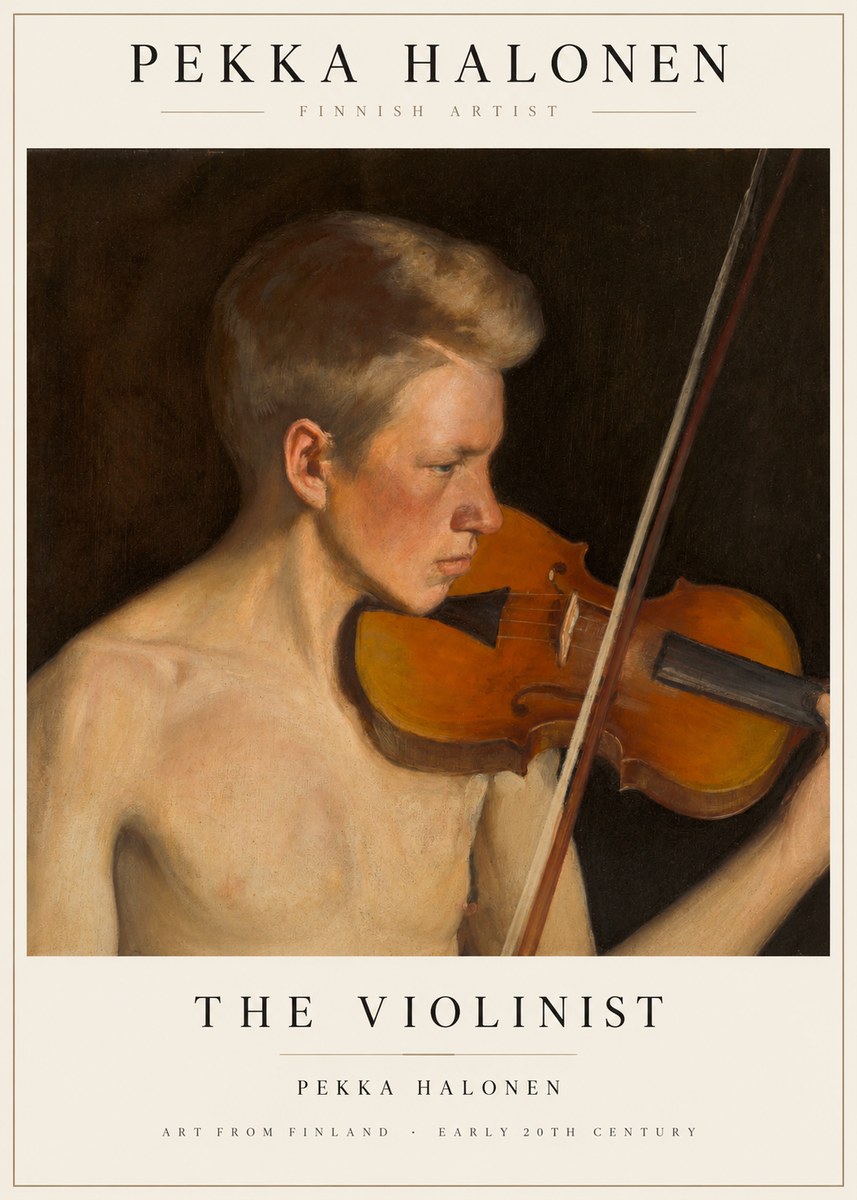 Pekka Halonen The Violinist No1 - Plakat