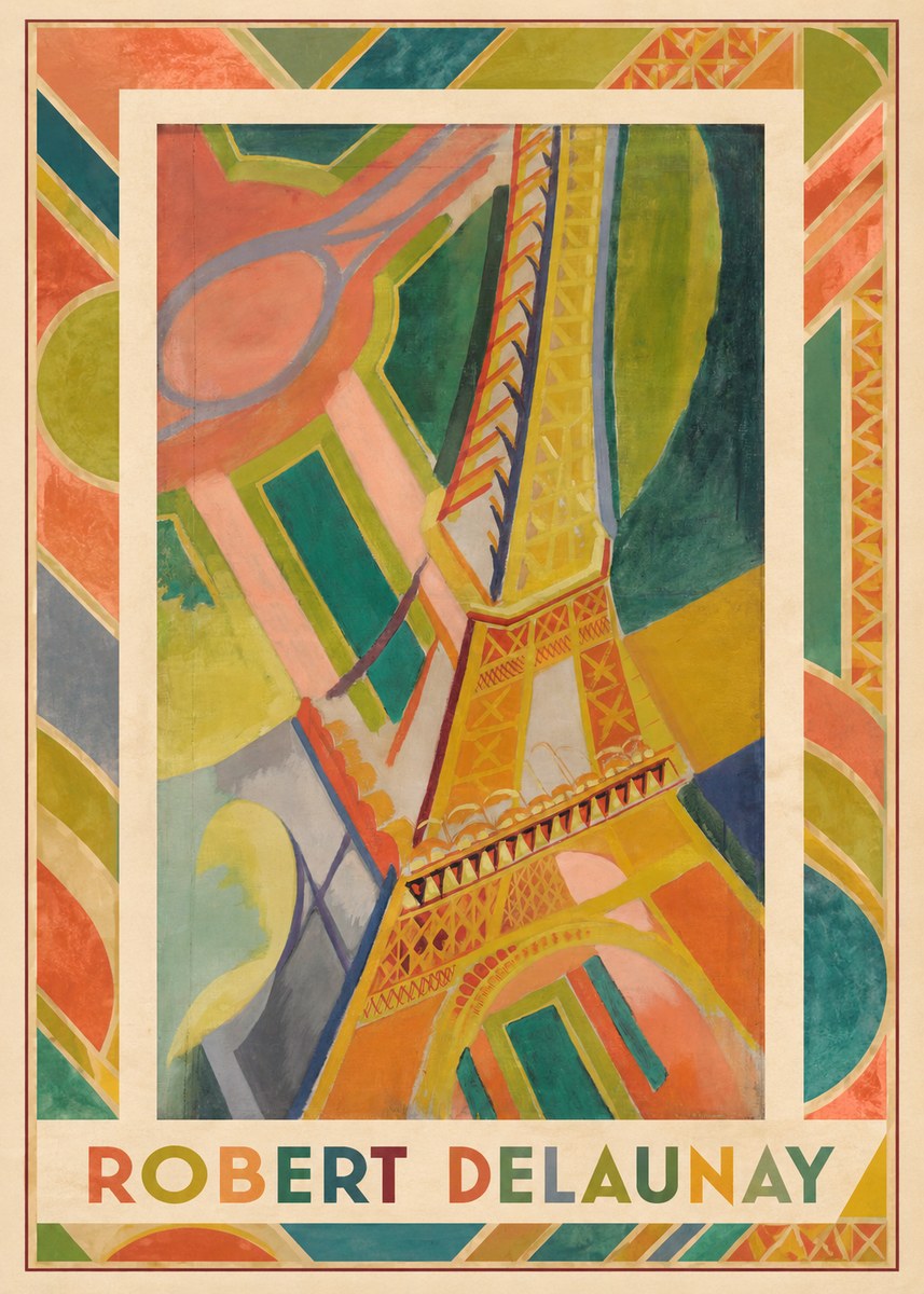 Robert Delaunay The Eiffel Tower No3 - Plakat