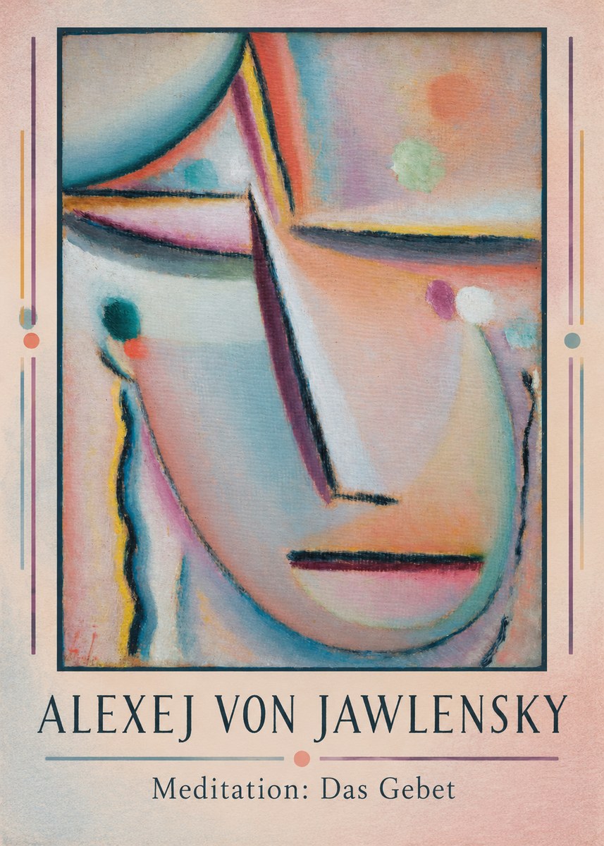 Alexej von Jawlensky Meditation: Das Gebet No1 - Plakat