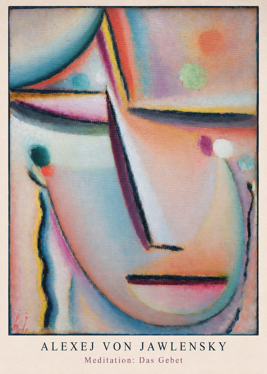 Alexej von Jawlensky Meditation: Das Gebet No6 - Plakat
