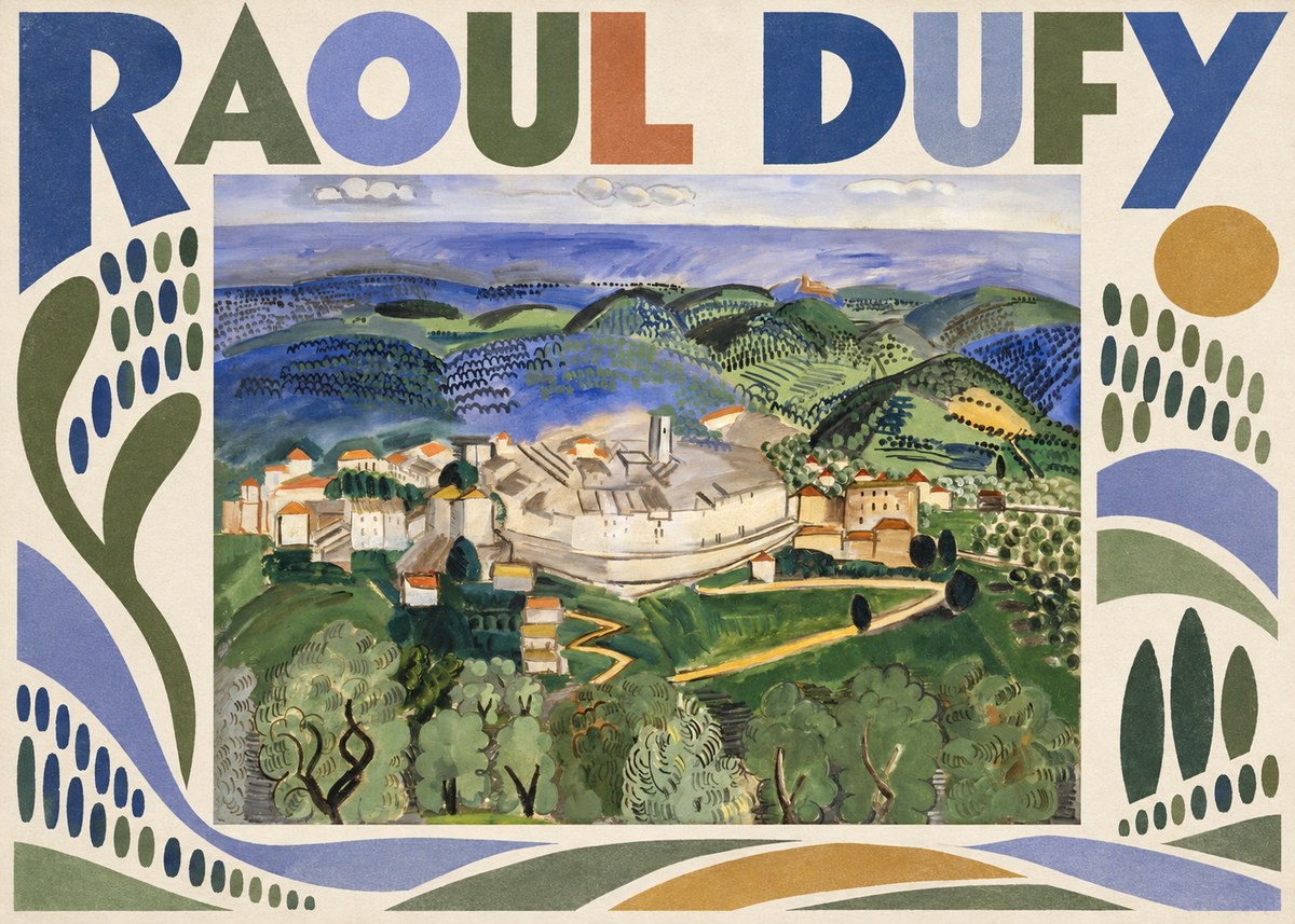 Raoul Dufy Vue De Vence No3 - Plakat