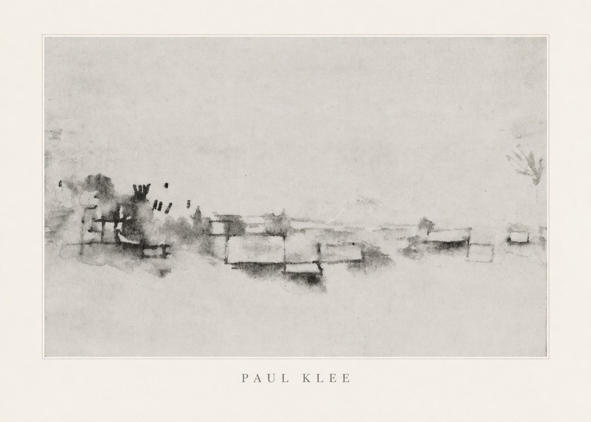 Paul Klee View of the Valley No4 - Plakat