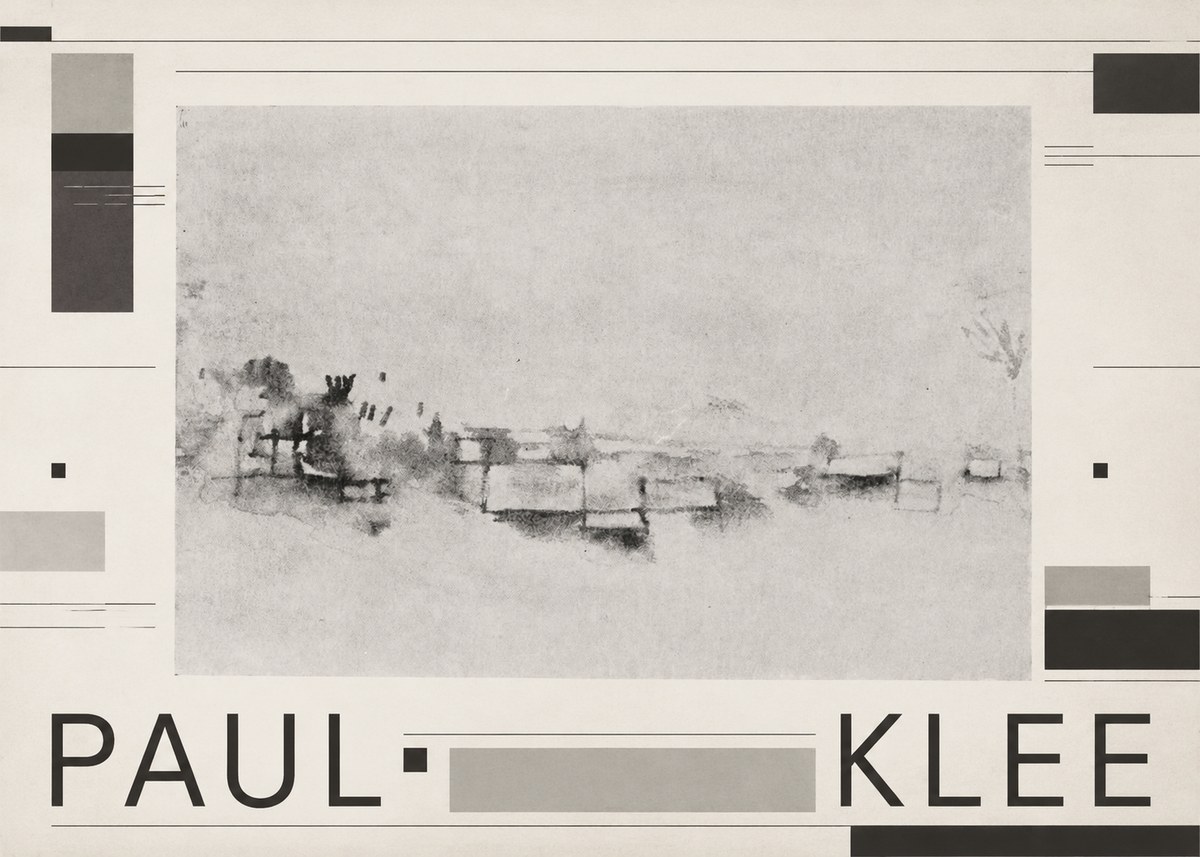 Paul Klee View of the Valley No6 - Plakat