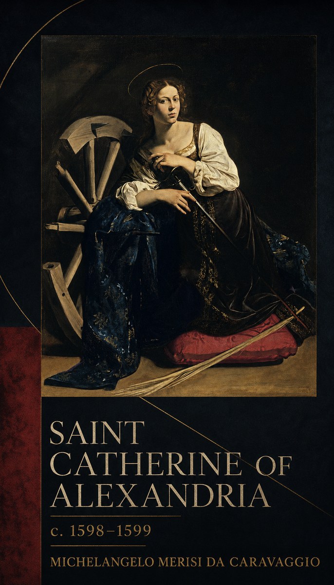 Michelangelo Merisi da Caravaggio Saint Catherine of Alexandria II No6 - Plakat
