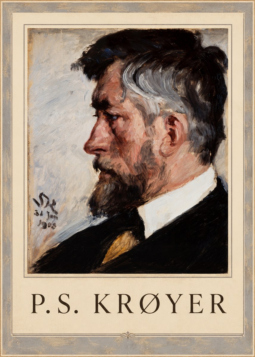 P.S. Krøyer Self-portrait IV No2 - Plakat