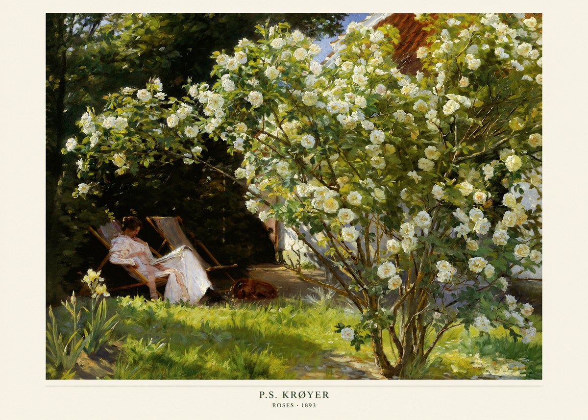 P.S. Krøyer Roses No6 - Plakat