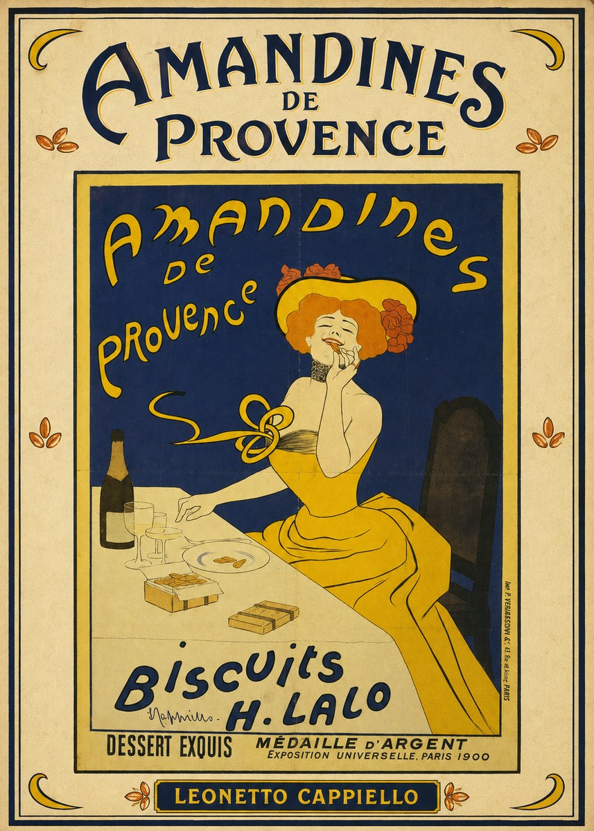 Leonetto Cappiello Amandines De Provence Biscuits H. Lalo III No3 - Plakat
