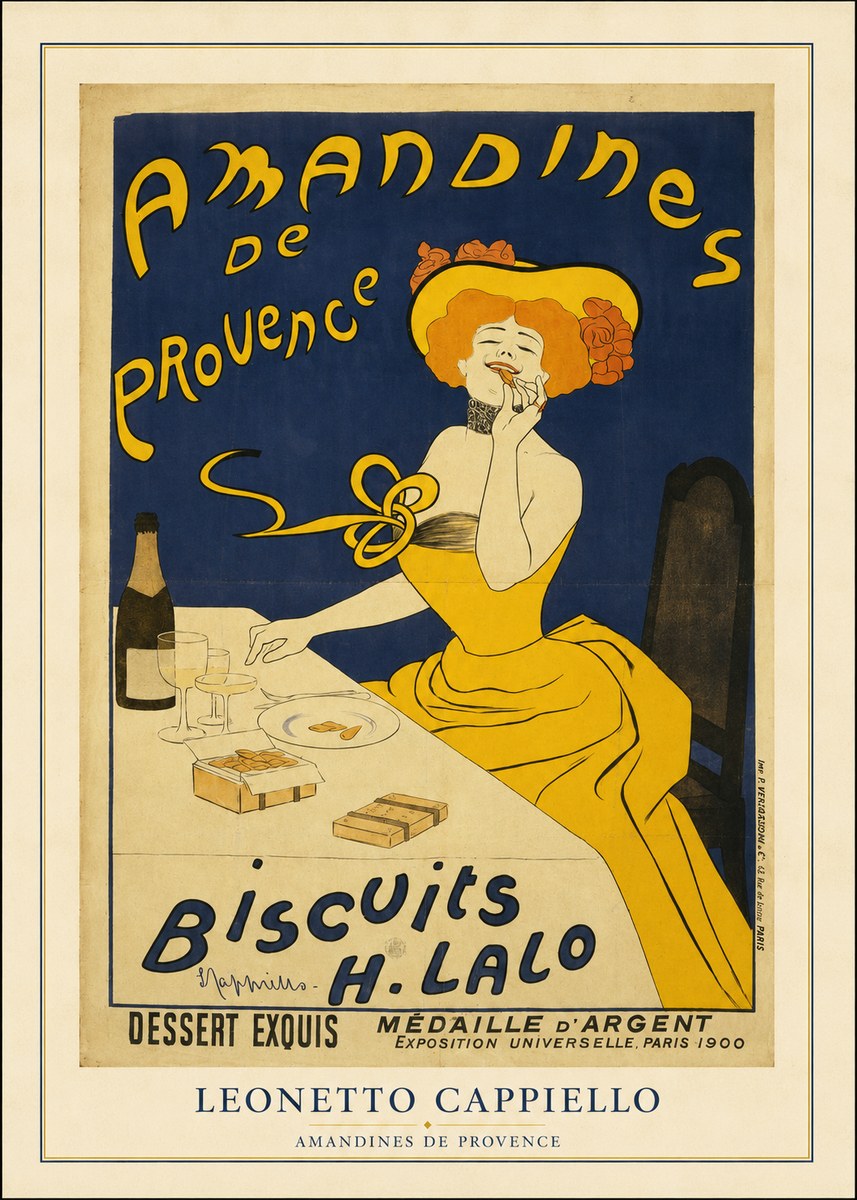 Leonetto Cappiello Amandines De Provence Biscuits H. Lalo III No4 - Plakat