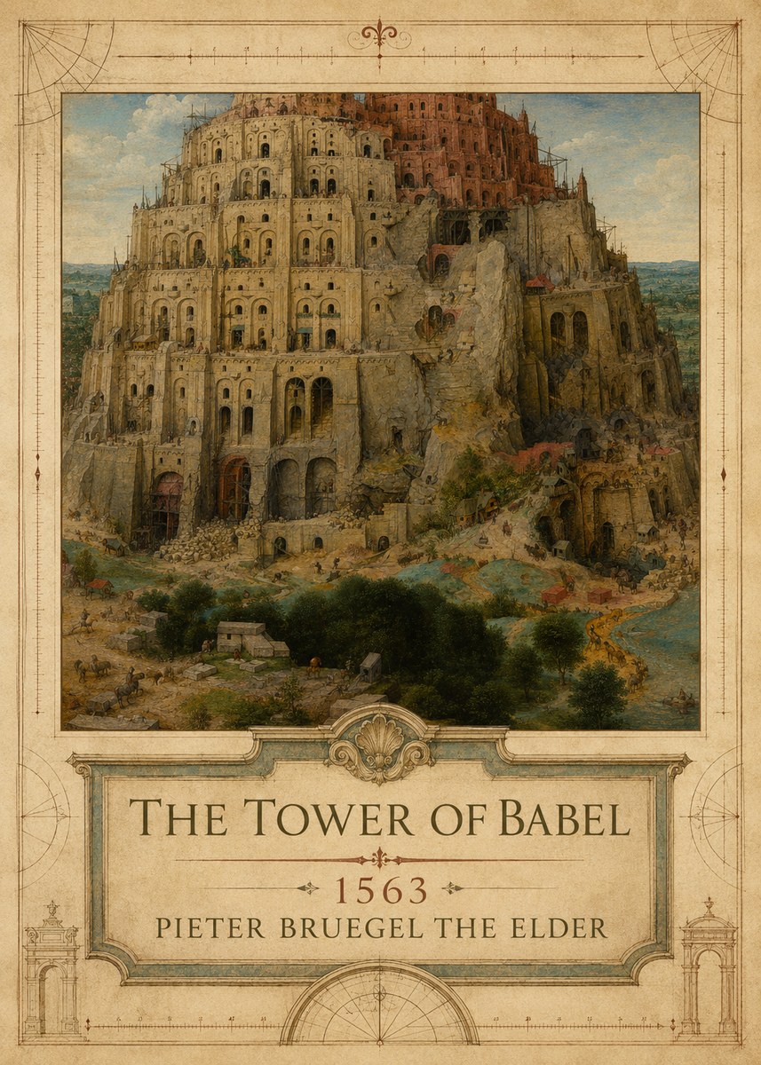 Pieter Bruegel The Tower of Babel XVII No3 - Plakat