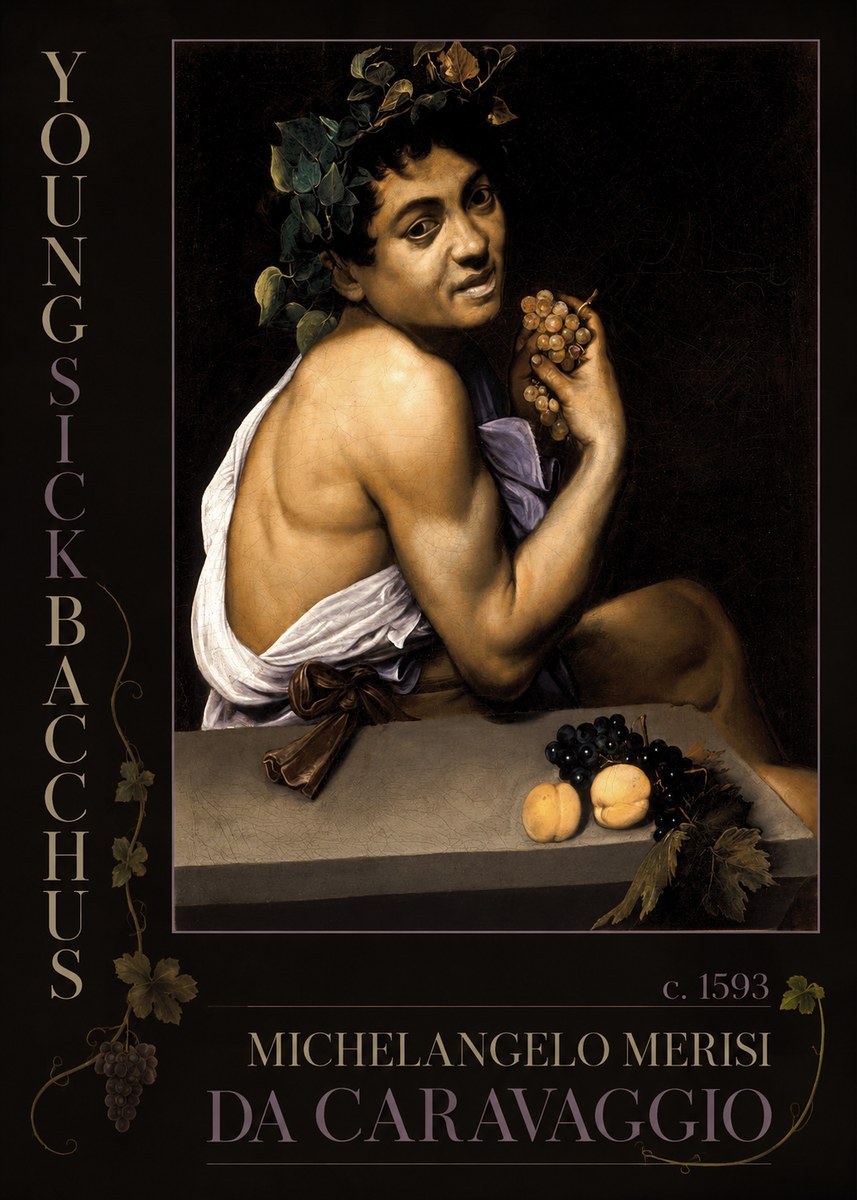 Michelangelo Merisi da Caravaggio Young Sick Bacchus No2 - Plakat