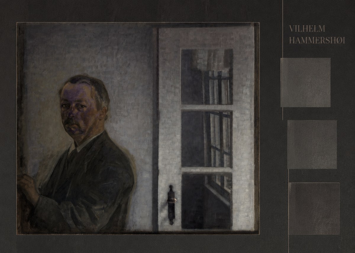 Vilhelm Hammershøi Self-portrait II No6 - Plakat