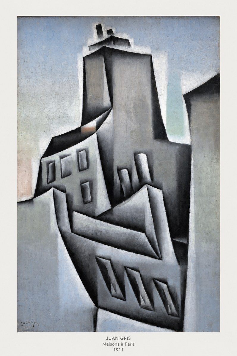 Juan Gris Maisons À Paris No6 - Plakat