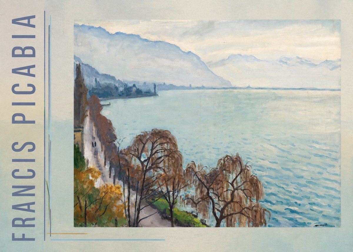 Francis Picabia Lac Léman No2 - Plakat