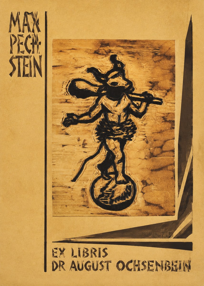 Max Pechstein Ex Libris Dr August Ochsenbein No2 - Plakat
