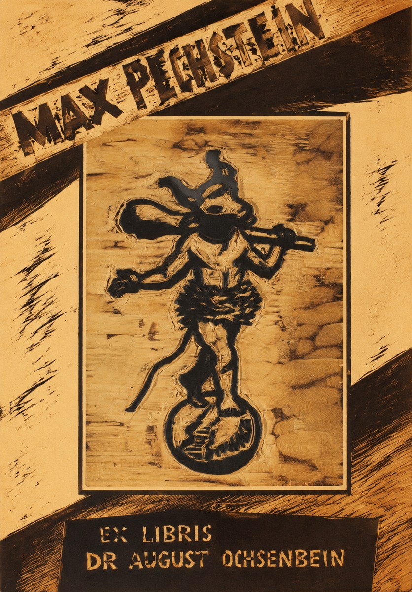 Max Pechstein Ex Libris Dr August Ochsenbein No3 - Plakat