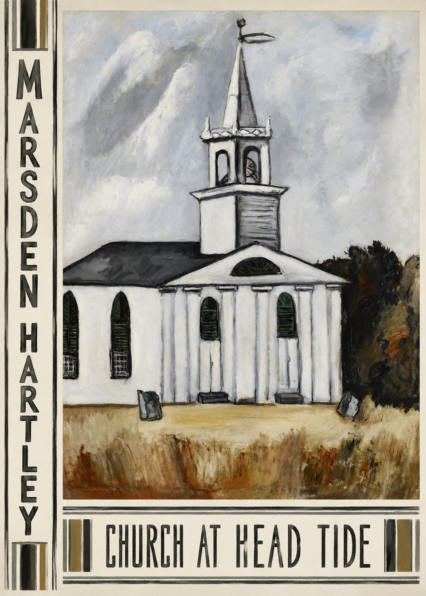 Marsden Hartley Church at Head Tide No3 - Plakat
